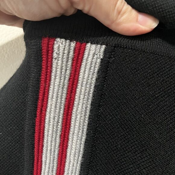 Signor Valentino Cardigan Men’s XL Black Wool Sweater 60s 70s Italy Rockabilly - Picture 8 of 16